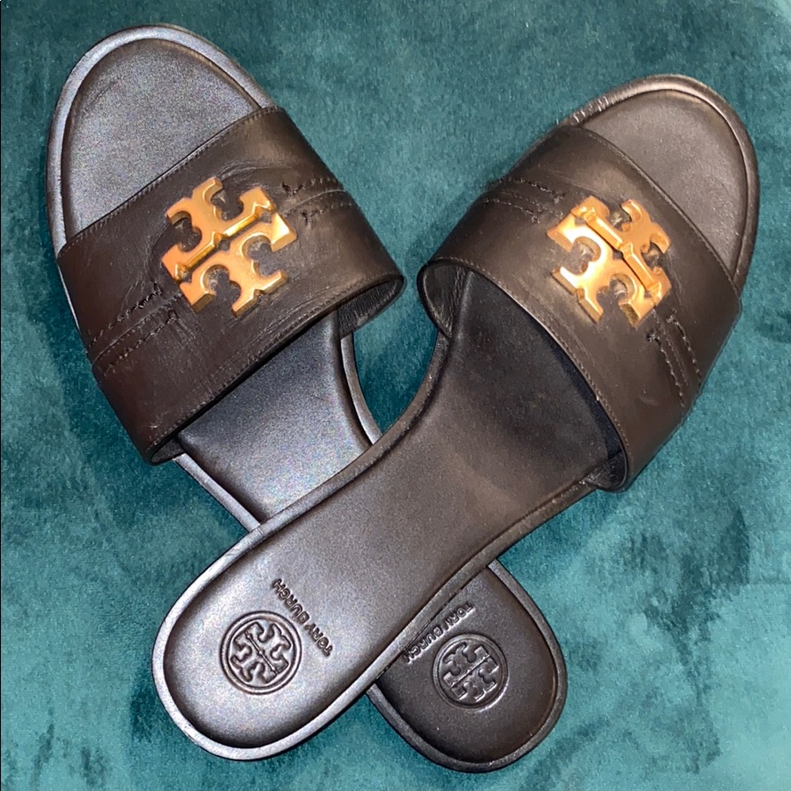 Tory Burch Everly Slide Sandal With Gold Hardware